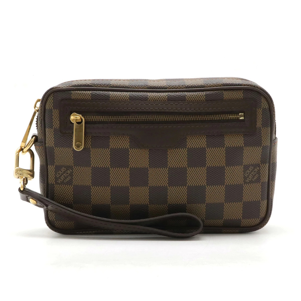 LOUIS VUITTON Damier Pochette Billet Macau Shoulder Bag Handbag Business